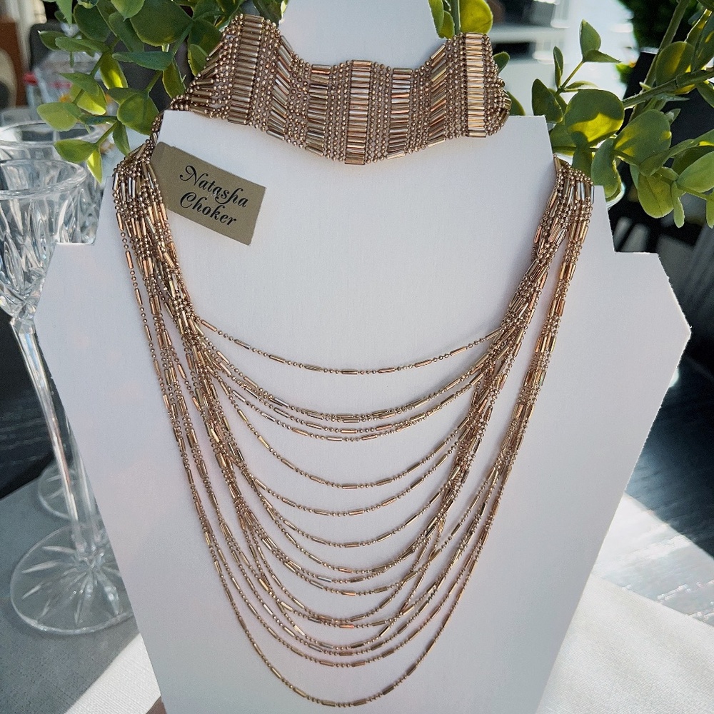 NWT NATASHA MULTI LAYER CHOKER